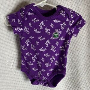 Wimbledon Purple Baby Onesie outfit